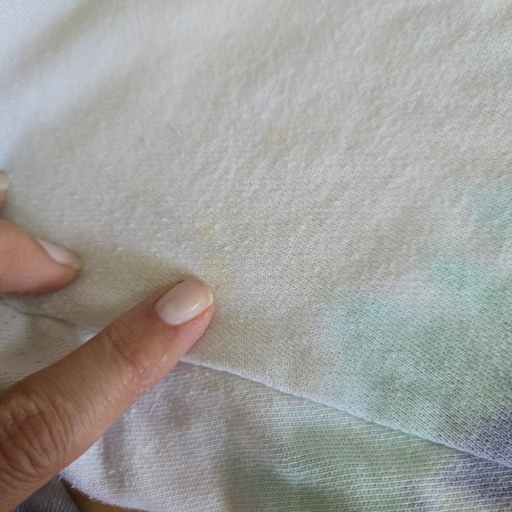 Sunburst Tie Dye Jogger Pant Sweatshirt Set Blue White Womens Small S - Picture 5 of 16